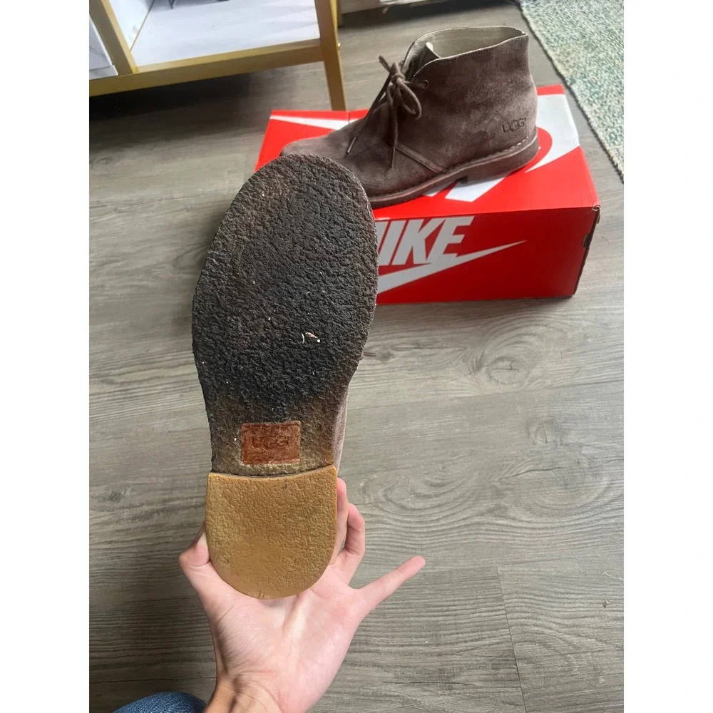 UGG Australia Men's Suede Leighton Brown Boot Size 9.5 1005487